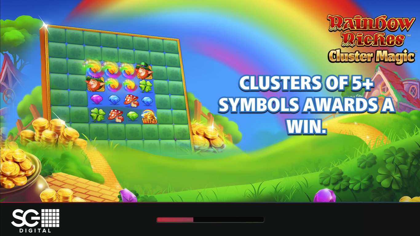 Rainbow Riches Cluster Magic Slot Demo Image