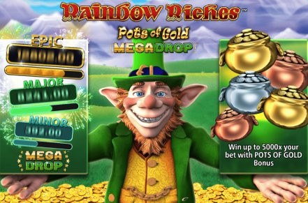 Rainbow Riches: Pots of Gold Slot Logo