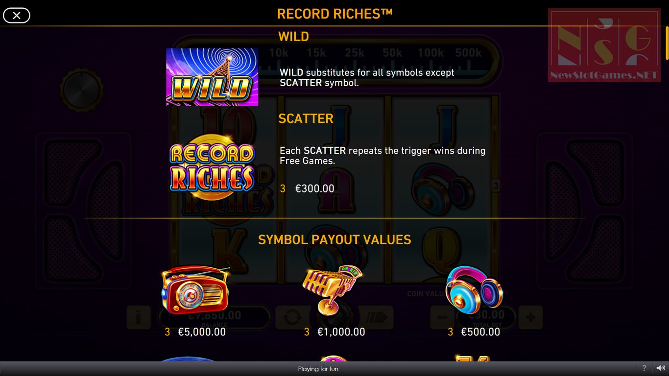 Record Riches Slot Slot Image in Demo - pic. 2