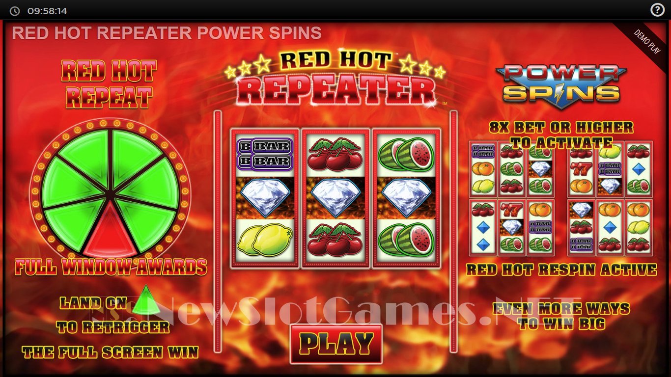 Red Hot Repeater: Power Spins Slot Demo Image