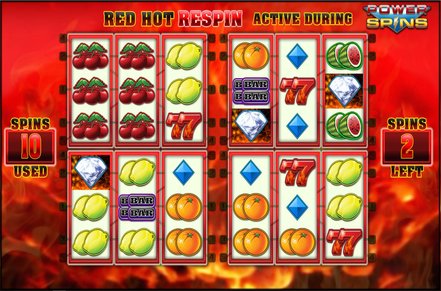 Red Hot Repeater: Power Spins Slot Logo