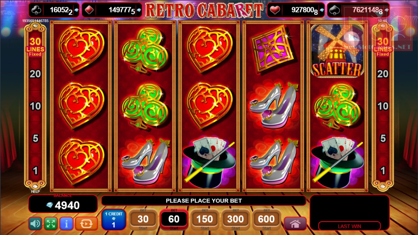 Retro Cabaret Slot Demo Image