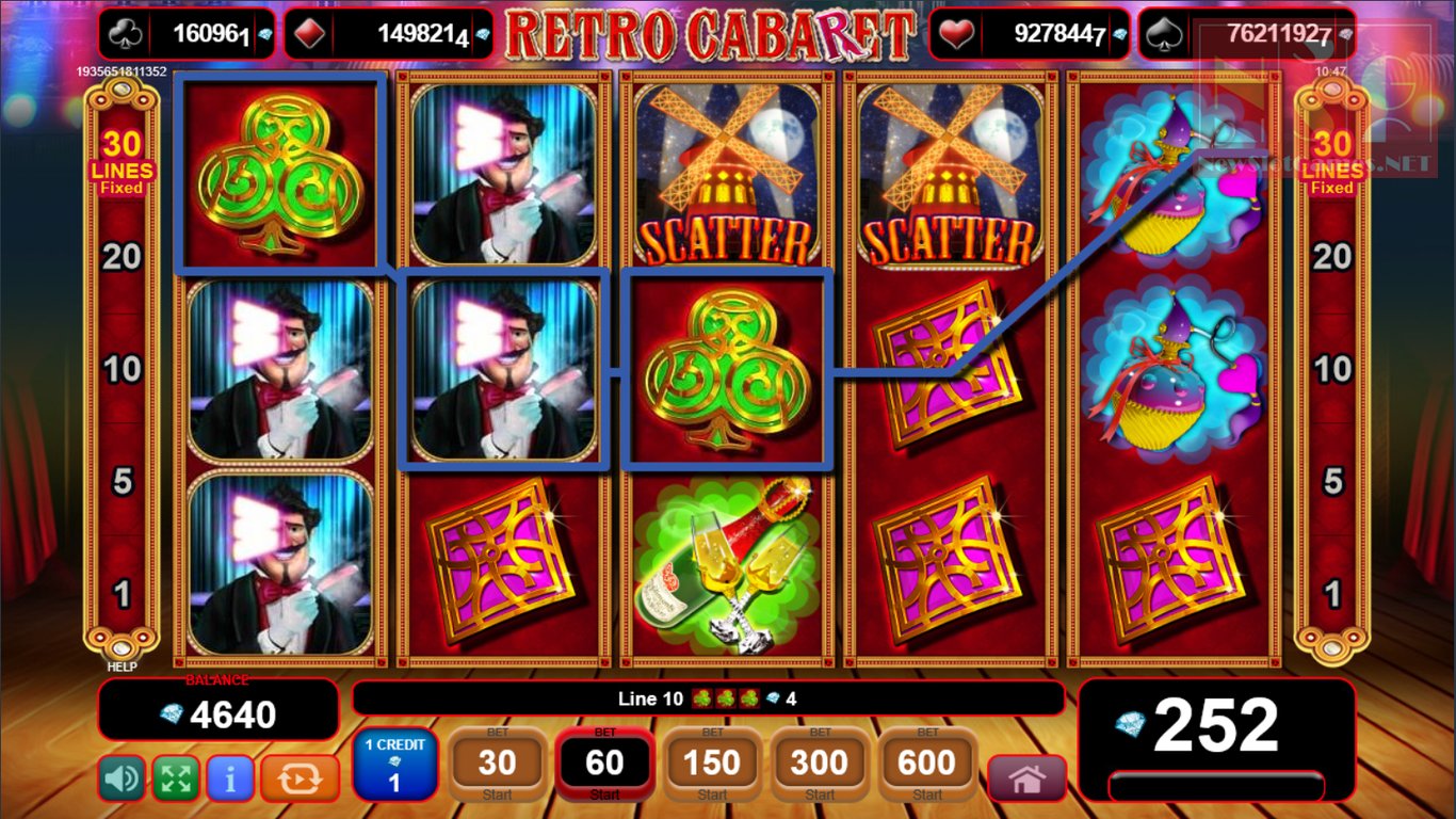Retro Cabaret Slot Slot Image in Demo - pic. 3