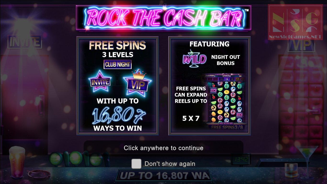 Rock The Cash Bar Slot Demo Image