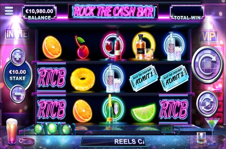 Rock The Cash Bar Slot Logo