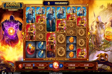 Rosh Immortality Cube Megaways Slot Logo