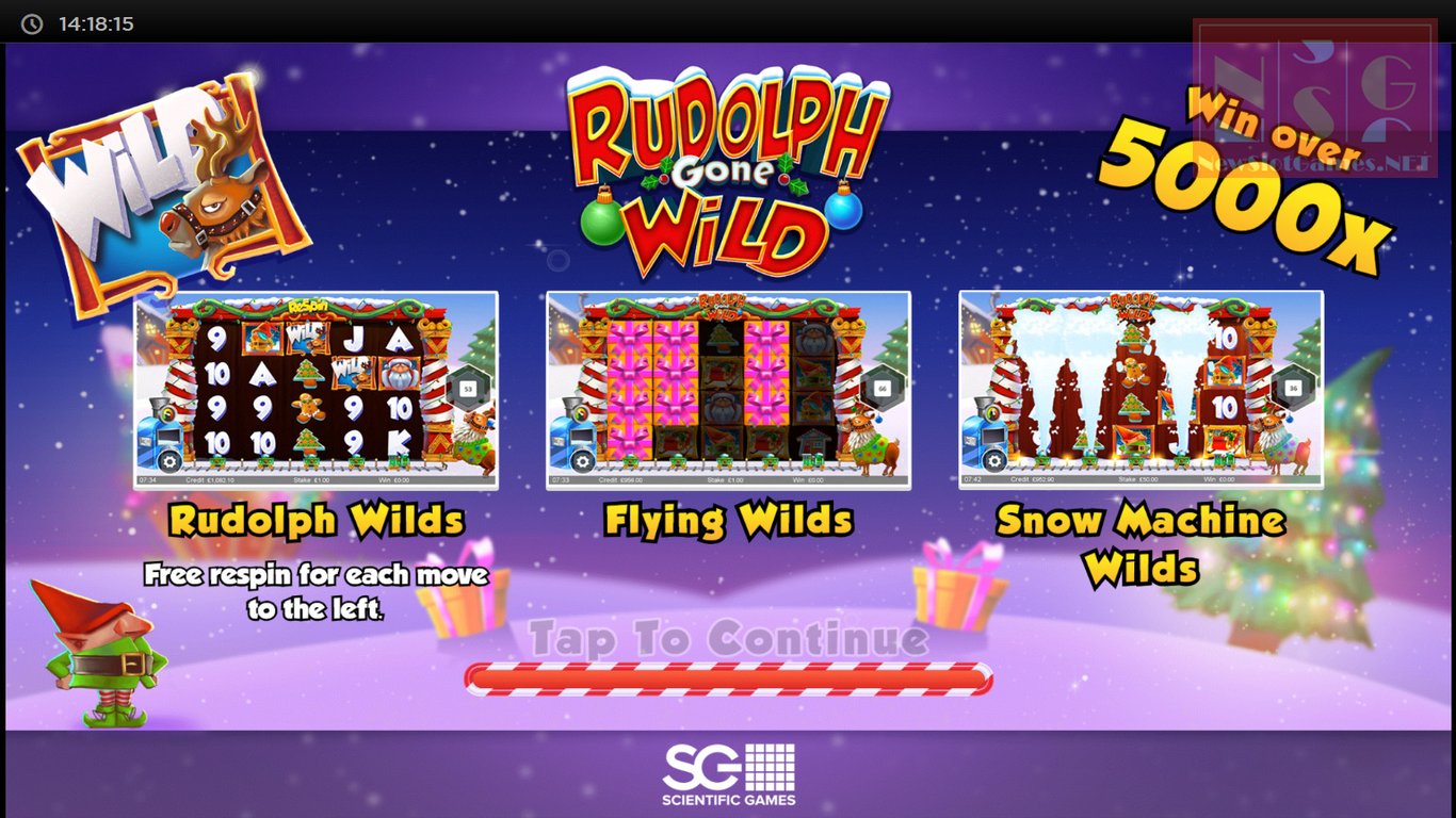 Rudolph Gone Wild Slot Demo Image