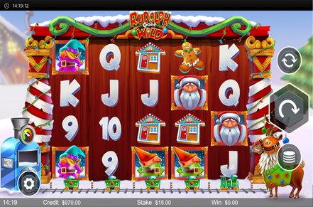 Rudolph Gone Wild Slot Logo