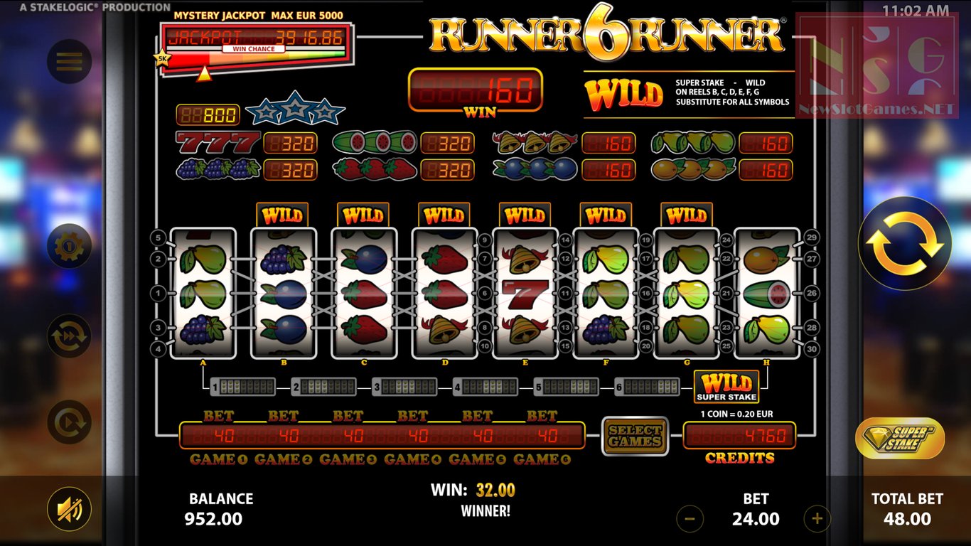Runner 6 Runner Slot Demo Image
