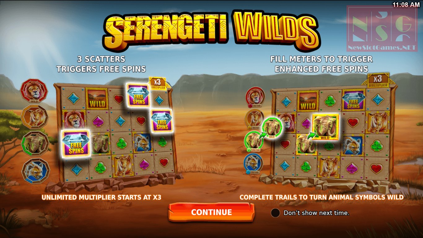 Serengeti Wilds Slot Demo Image