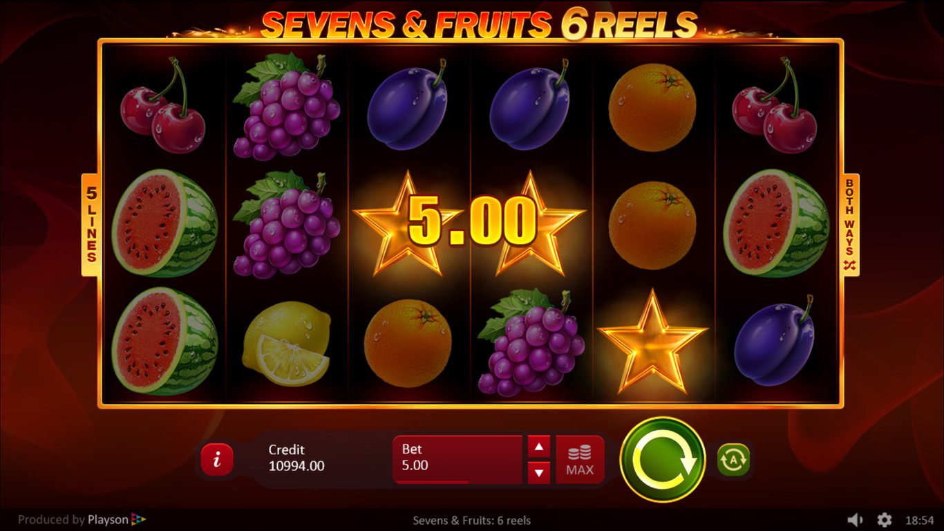 Sevens and Fruits 6 Reels Slot Slot Image in Demo - pic. 2