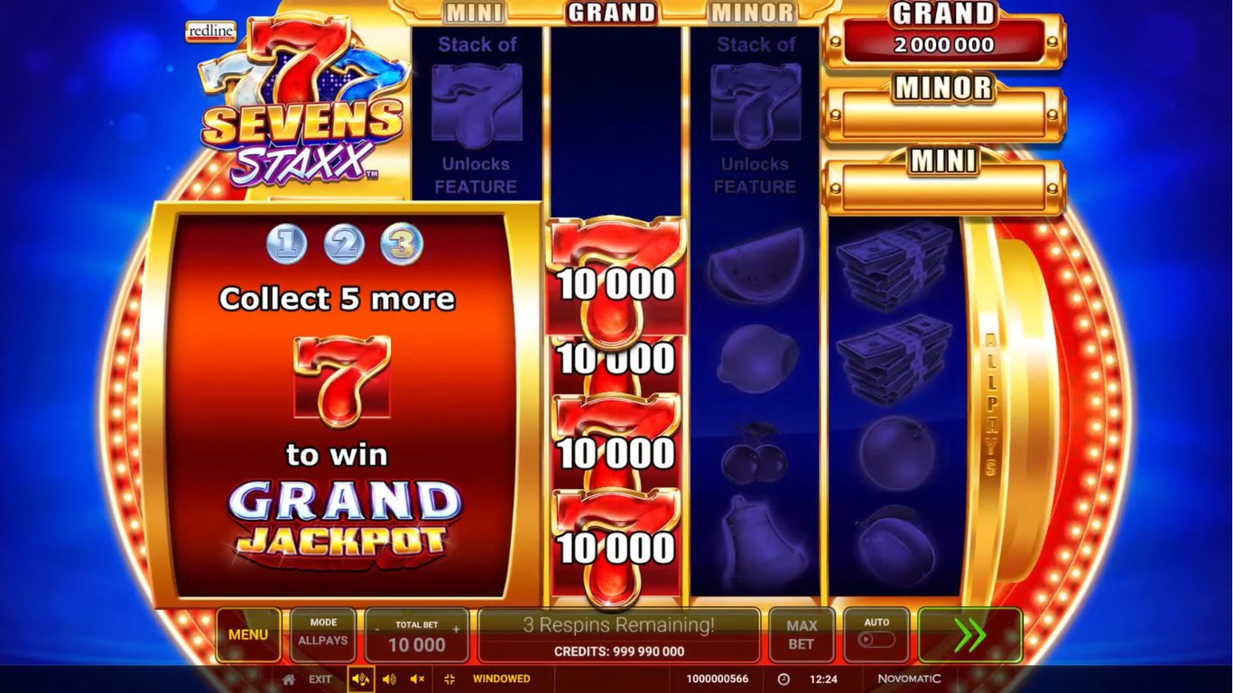 Sevens Staxx Slot Demo Image