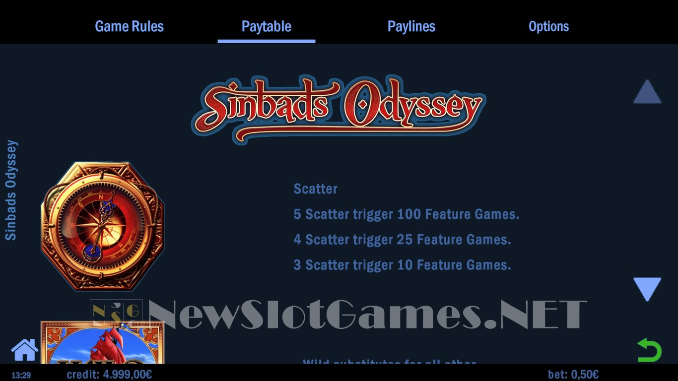 Sinbads Odyssey Slot Slot Image in Demo - pic. 4