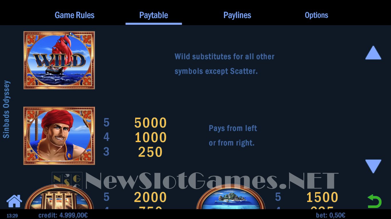 Sinbads Odyssey Slot Slot Image in Demo - pic. 5