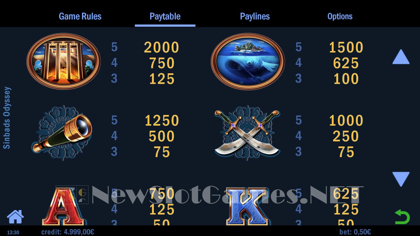 Sinbads Odyssey Slot Slot Image in Demo - pic. 6