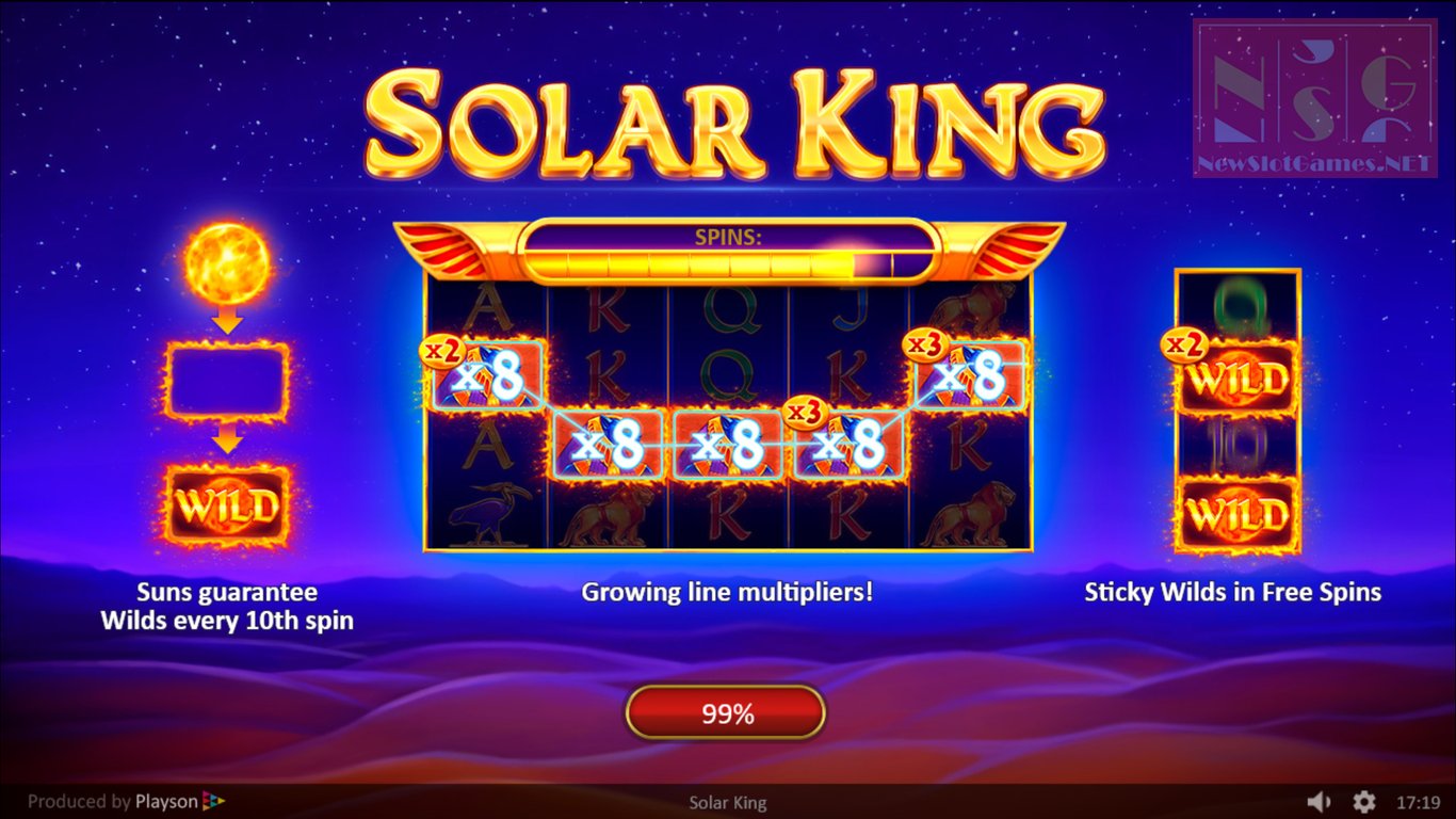Solar King Slot Demo Image