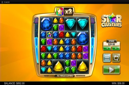 Star Clusters Megaclusters Slot Logo