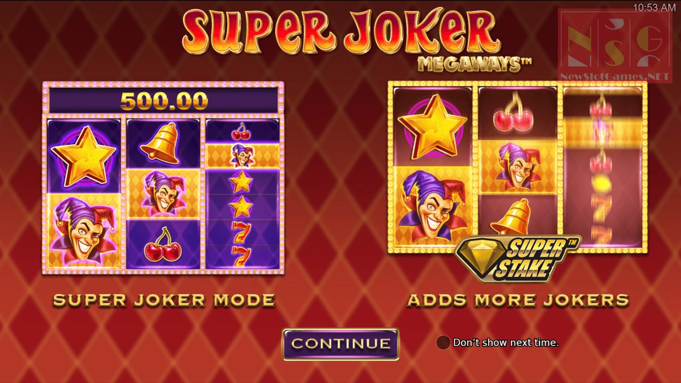 Super Joker Megaways Slot Demo Image