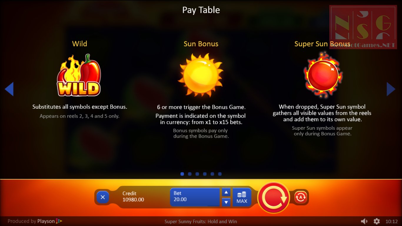 Super Sunny Fruits Slot Slot Image in Demo - pic. 3