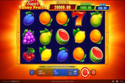 Super Sunny Fruits Slot Logo
