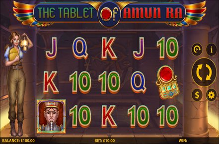 The Tablet of Amun Ra Slot Logo