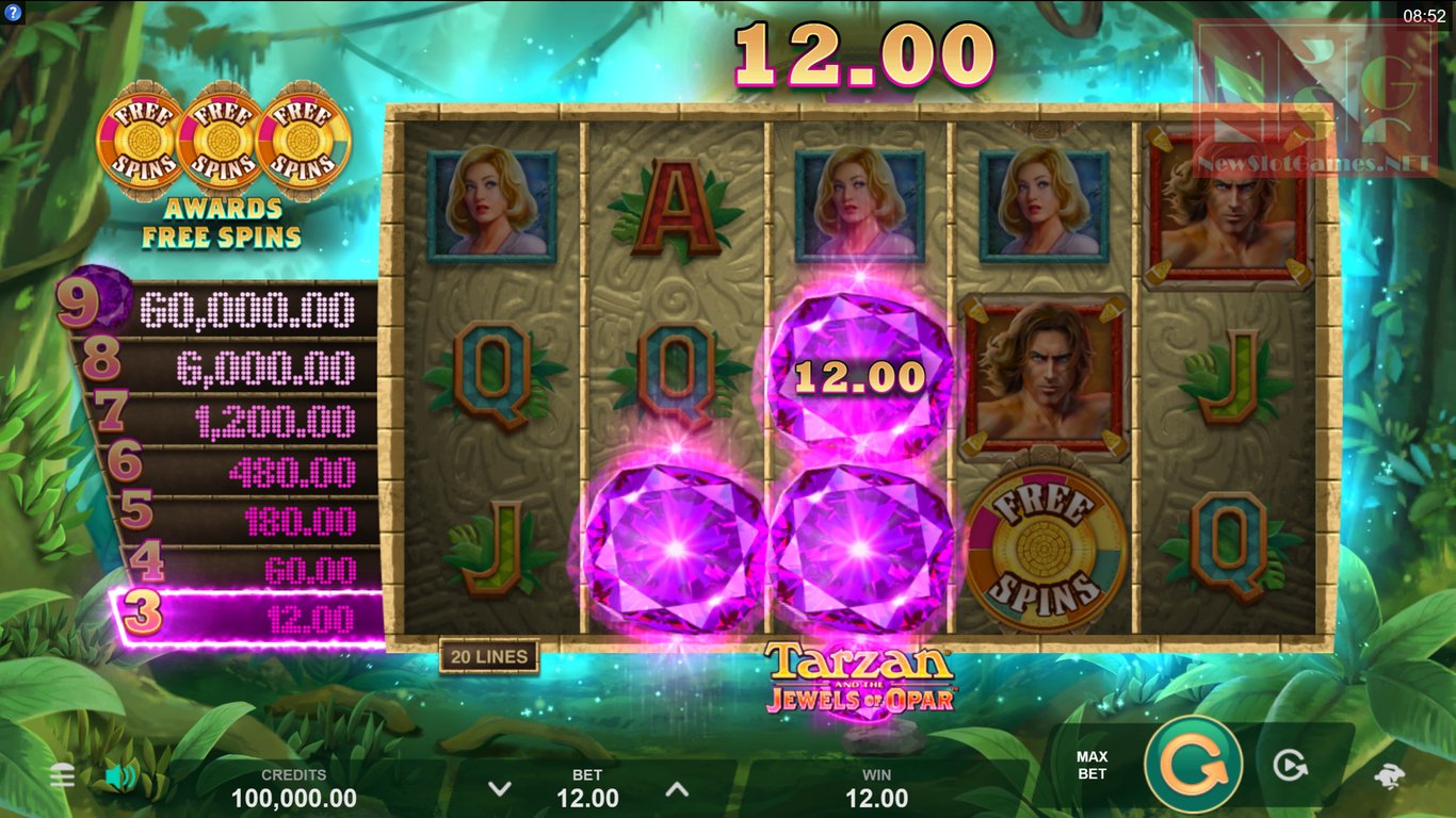 Tarzan and the Jewels of Opar Slot Demo Image
