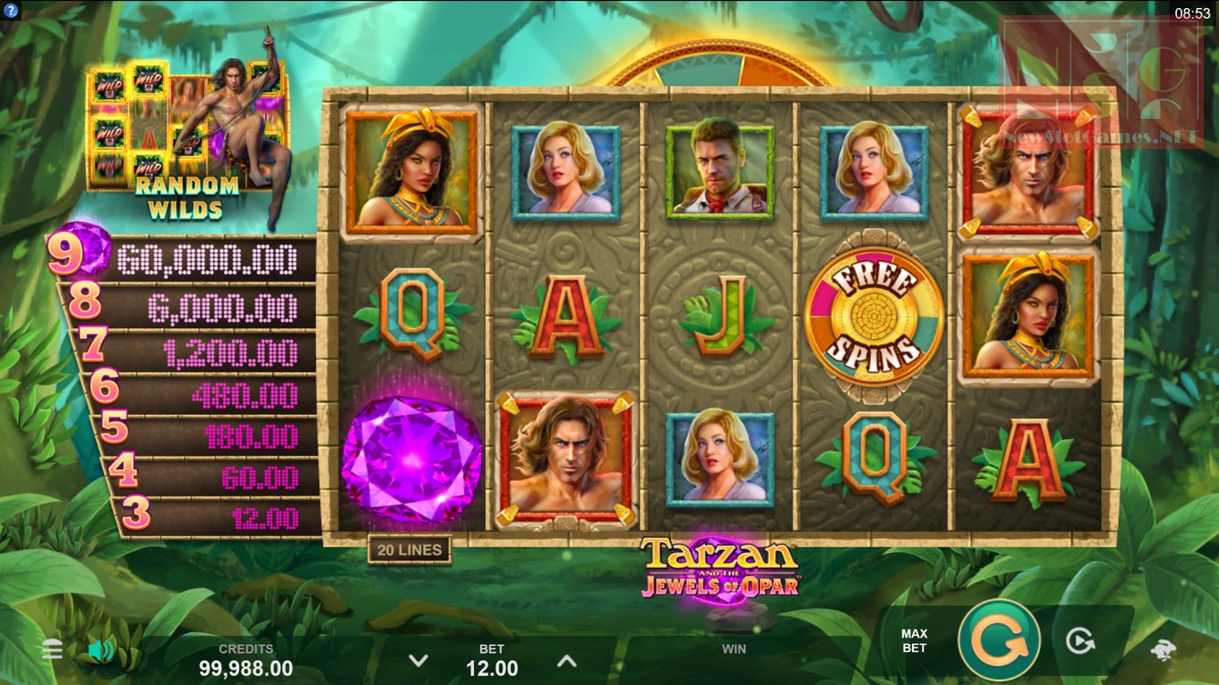 Tarzan and the Jewels of Opar Slot Slot Image in Demo - pic. 2