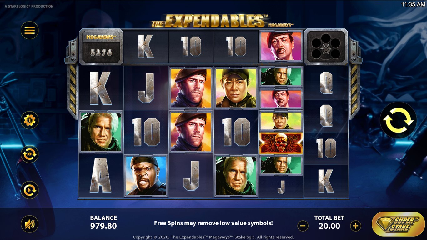 The Expendables Megaways Slot Demo Image