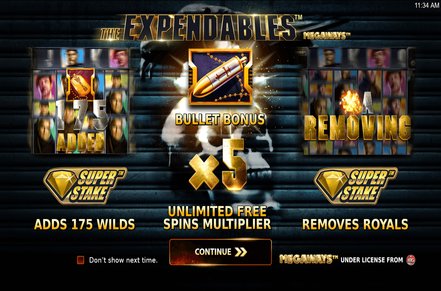 The Expendables Megaways Slot Logo