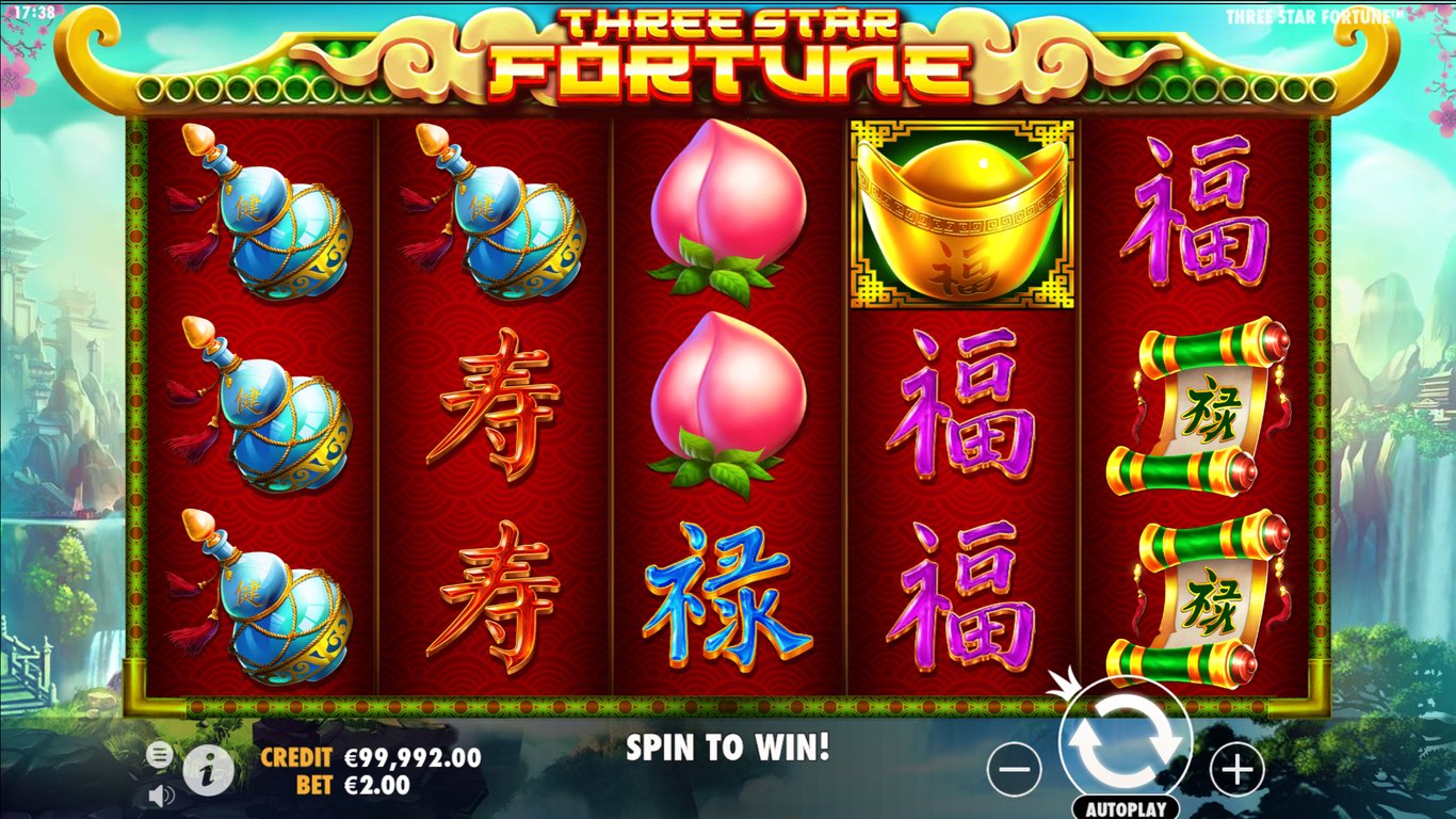 Three Star Fortune Slot Demo Image