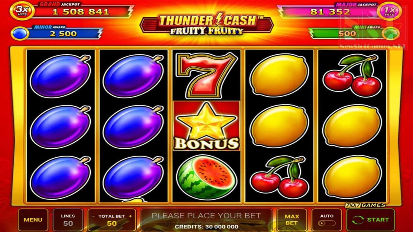 Thunder Cash: Fruity Fruity Slot Demo Image
