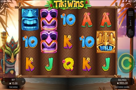 Tiki Wins Slot Logo