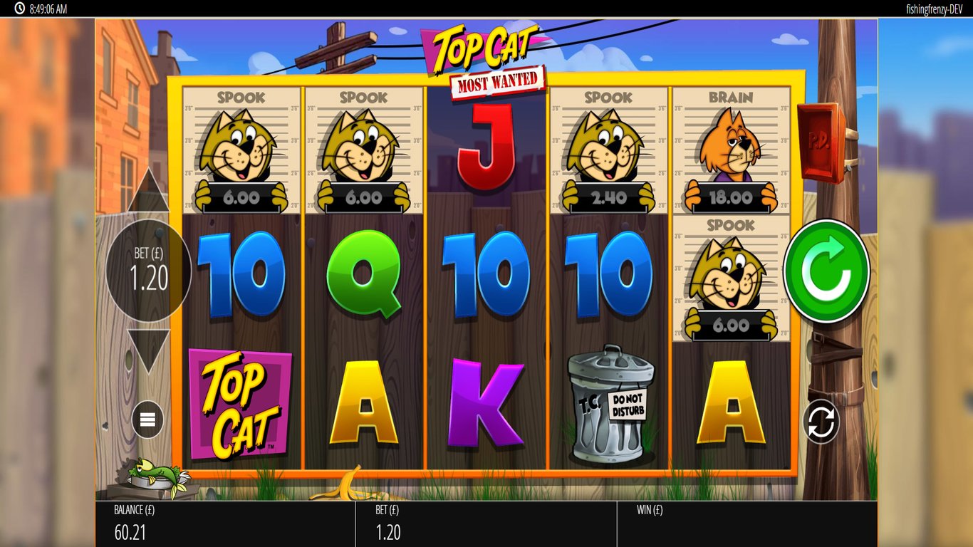 Top Cat Most Wanted Slot Demo Image
