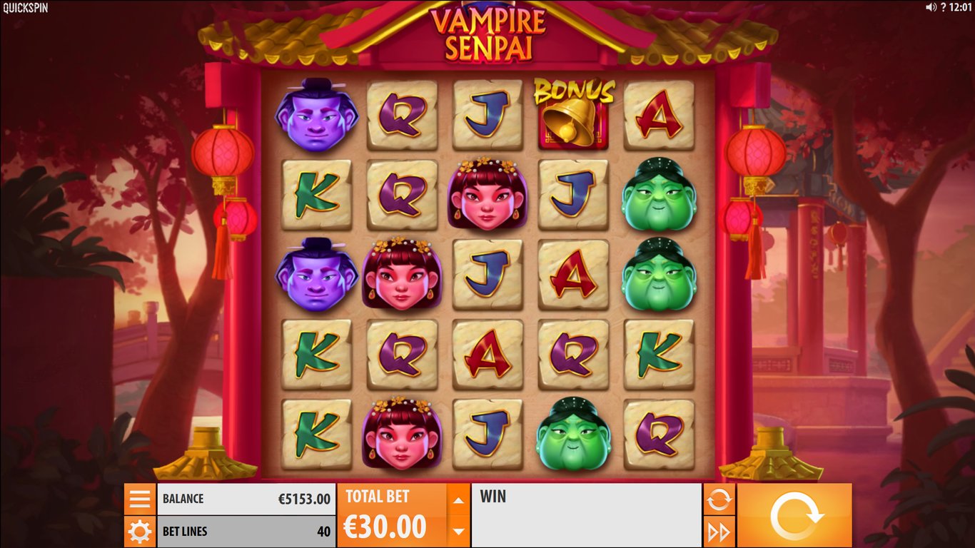 Vampire Senpai Slot Demo Image