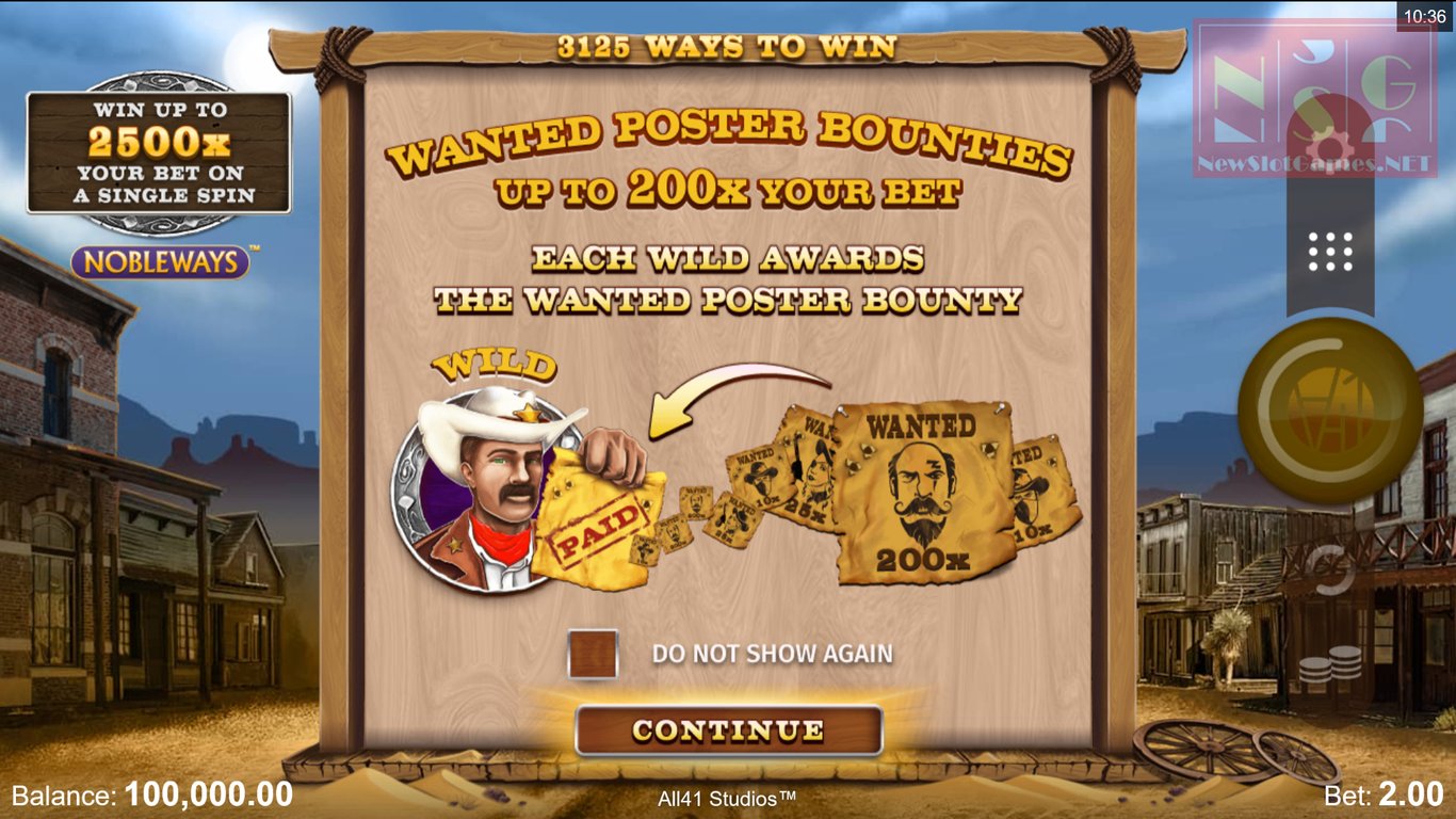 Wanted Outlaws Slot Demo Image