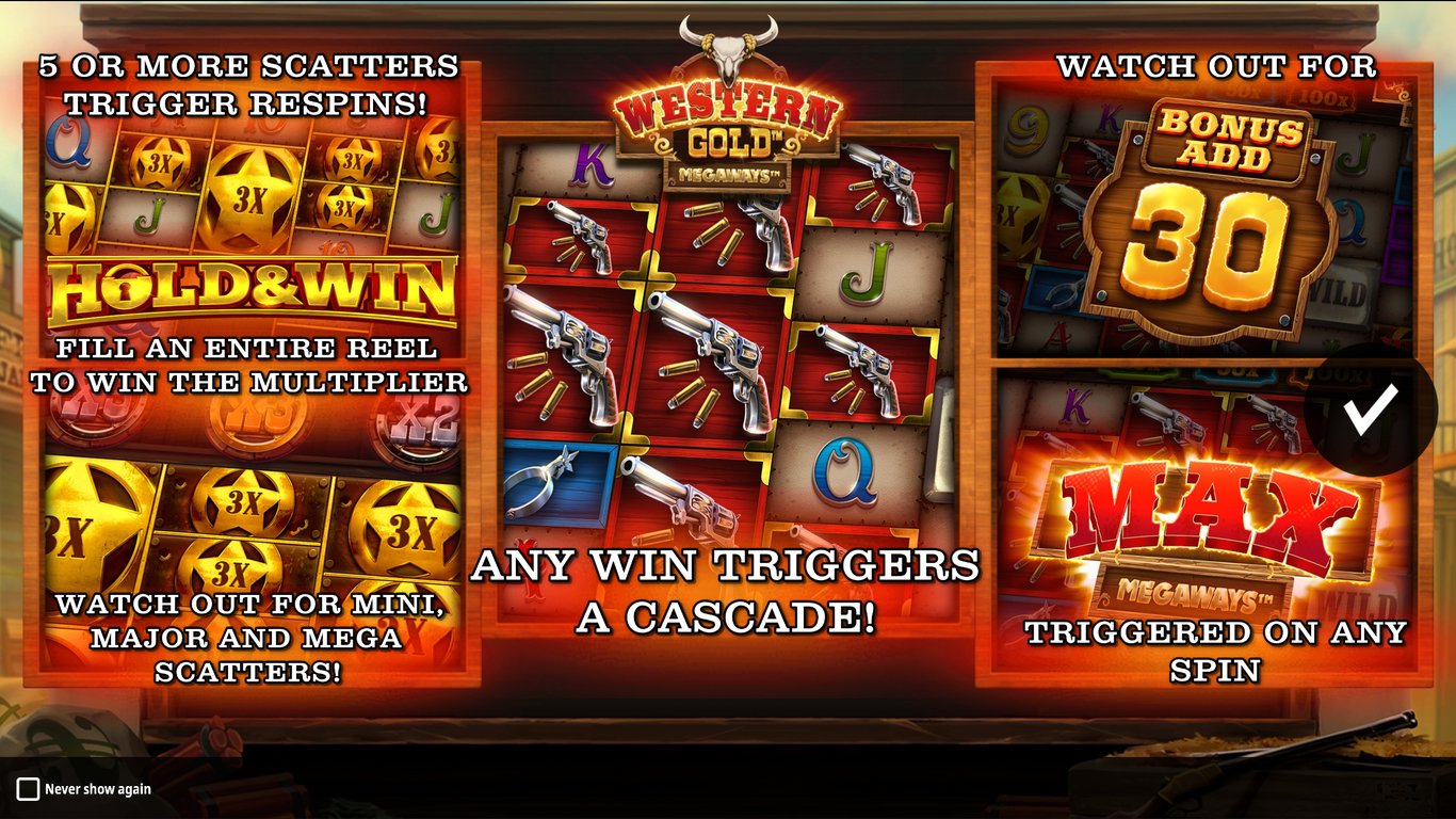 Western Gold Megaways Slot Demo Image