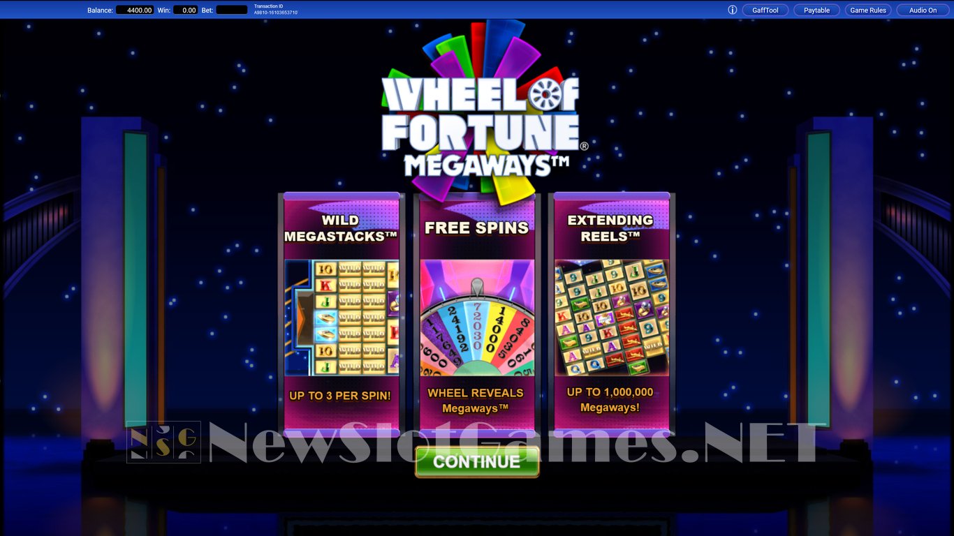 Wheel of Fortune Megaways Slot Demo Image