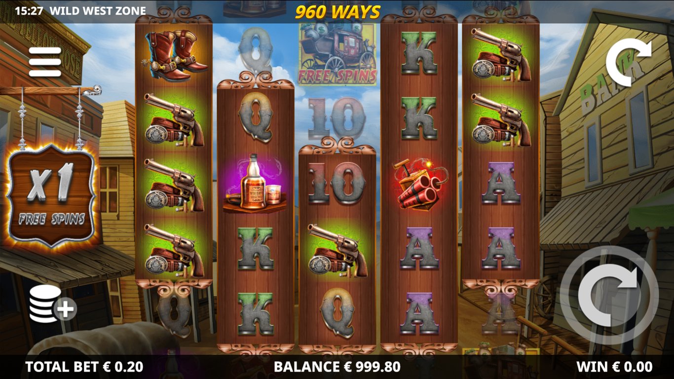 Wild West Zone Slot Demo Image