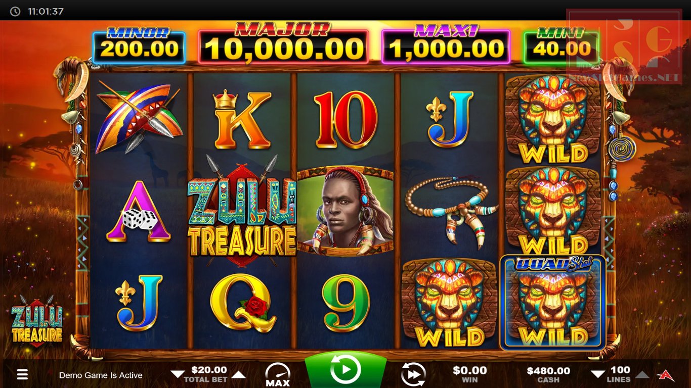 Zulu Treasure Slot Demo Image