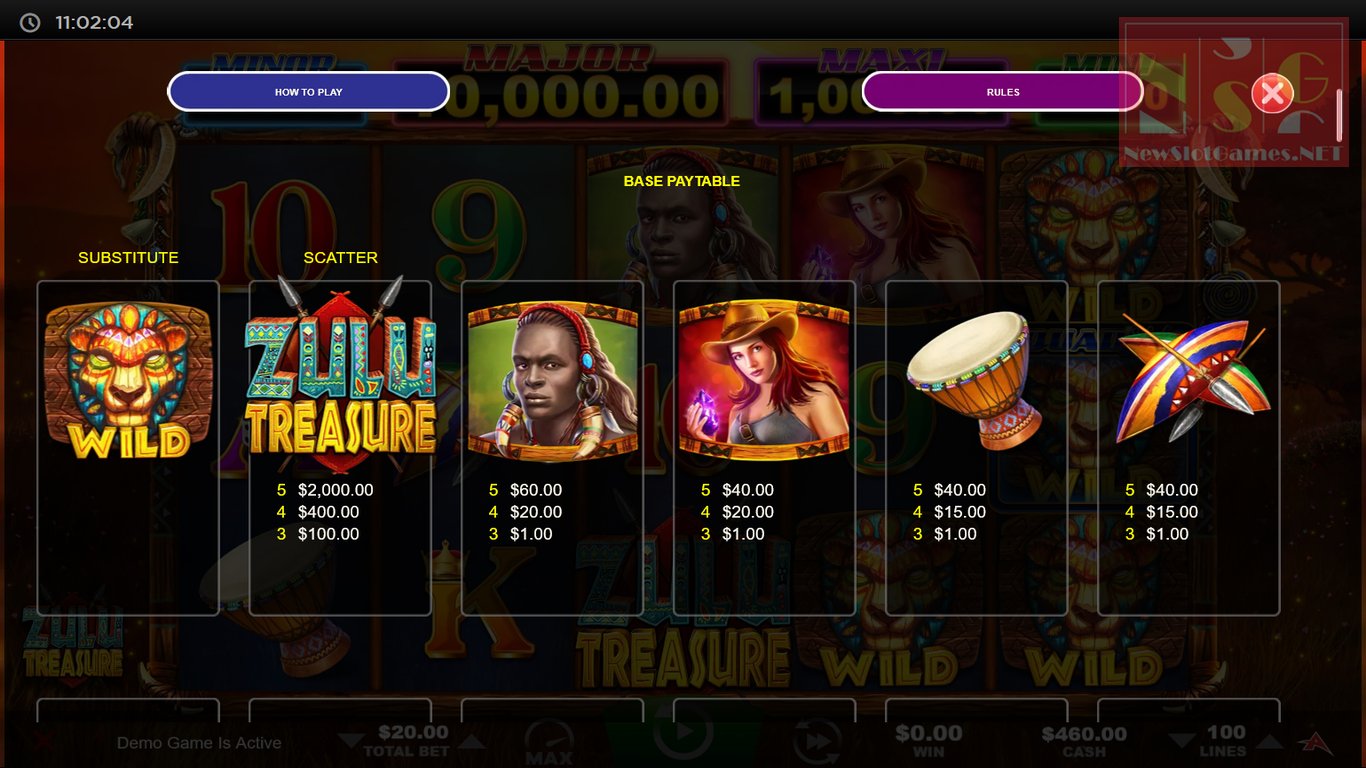 Zulu Treasure Slot Slot Image in Demo - pic. 2