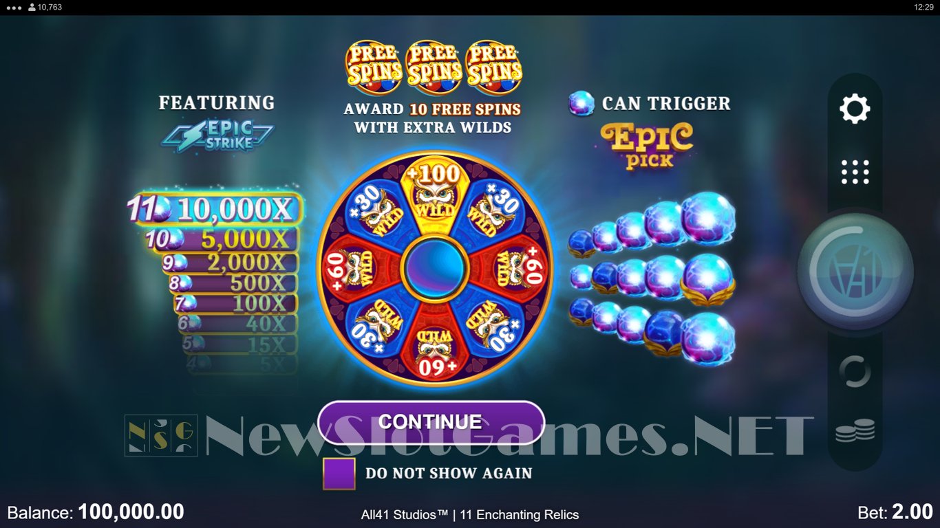 11 Enchanting Relics Slot Demo Image