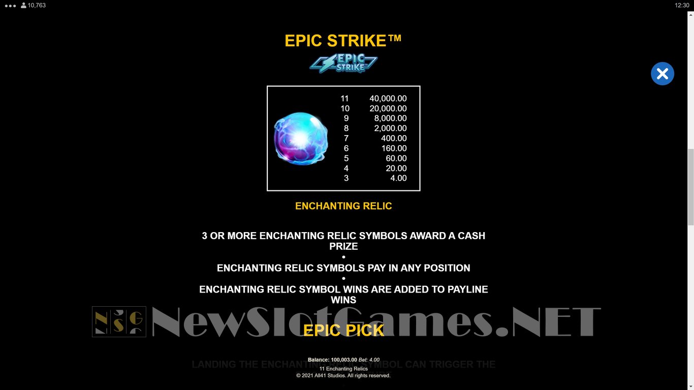 11 Enchanting Relics Slot Slot Image in Demo - pic. 5