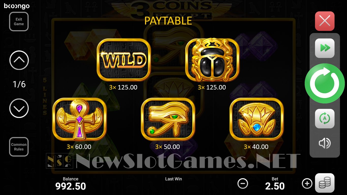 3 Coins: Egypt Slot Slot Image in Demo - pic. 5