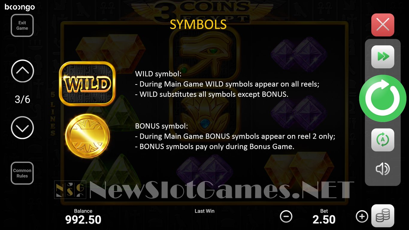3 Coins: Egypt Slot Slot Image in Demo - pic. 6