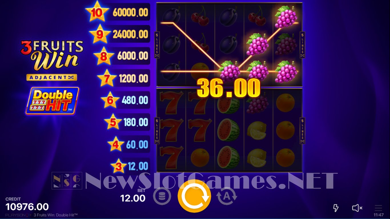 3 Fruits Win Double Hit Slot Slot Image in Demo - pic. 2