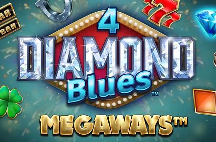 4 Diamond Blues Megaways Slot Logo
