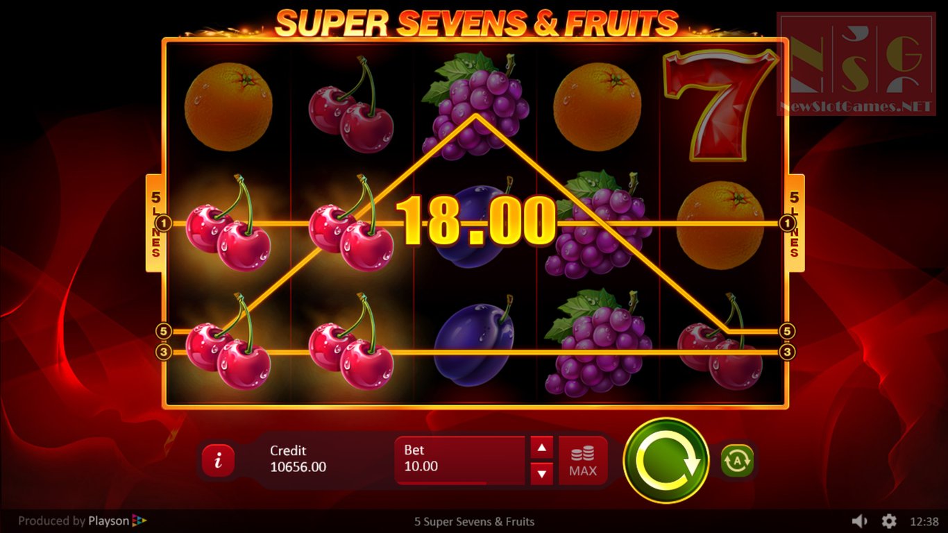 5 Super Sevens & Fruits Slot Slot Image in Demo - pic. 3