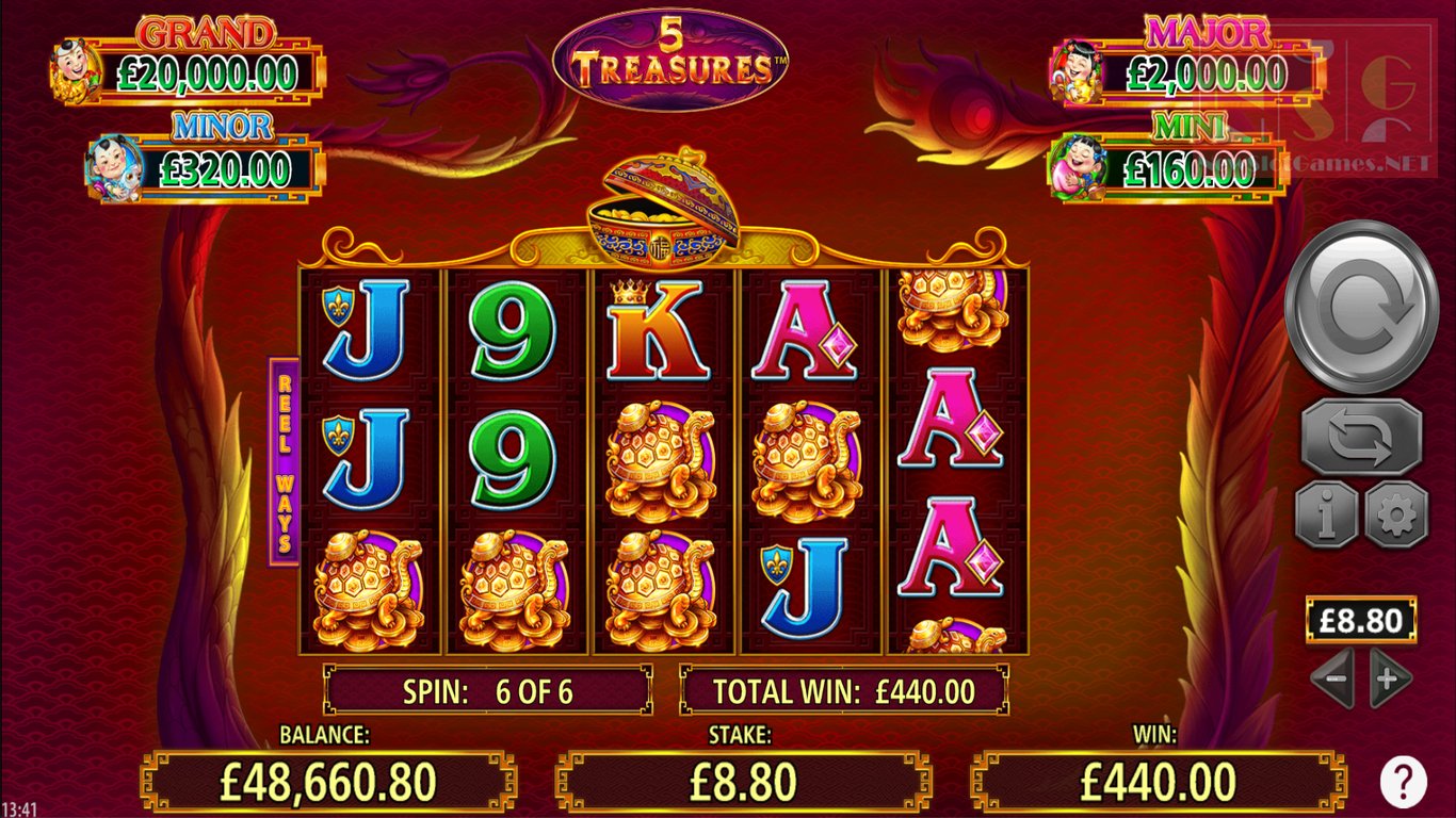 5 Treasures Slot Demo Image