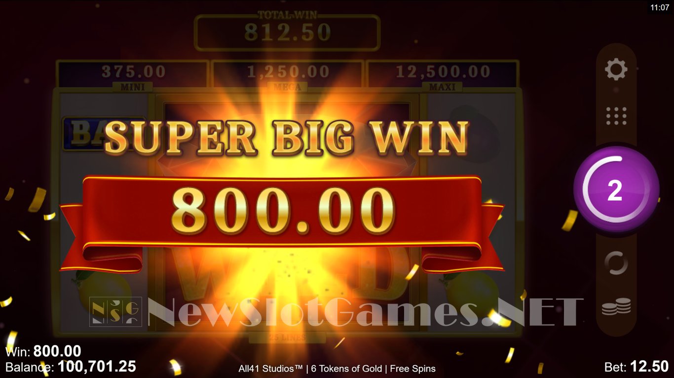 6 Tokens of Gold Slot Slot Image in Demo - pic. 3