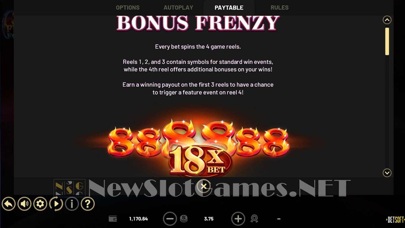 88 Frenzy Fortune Slot Slot Image in Demo - pic. 3